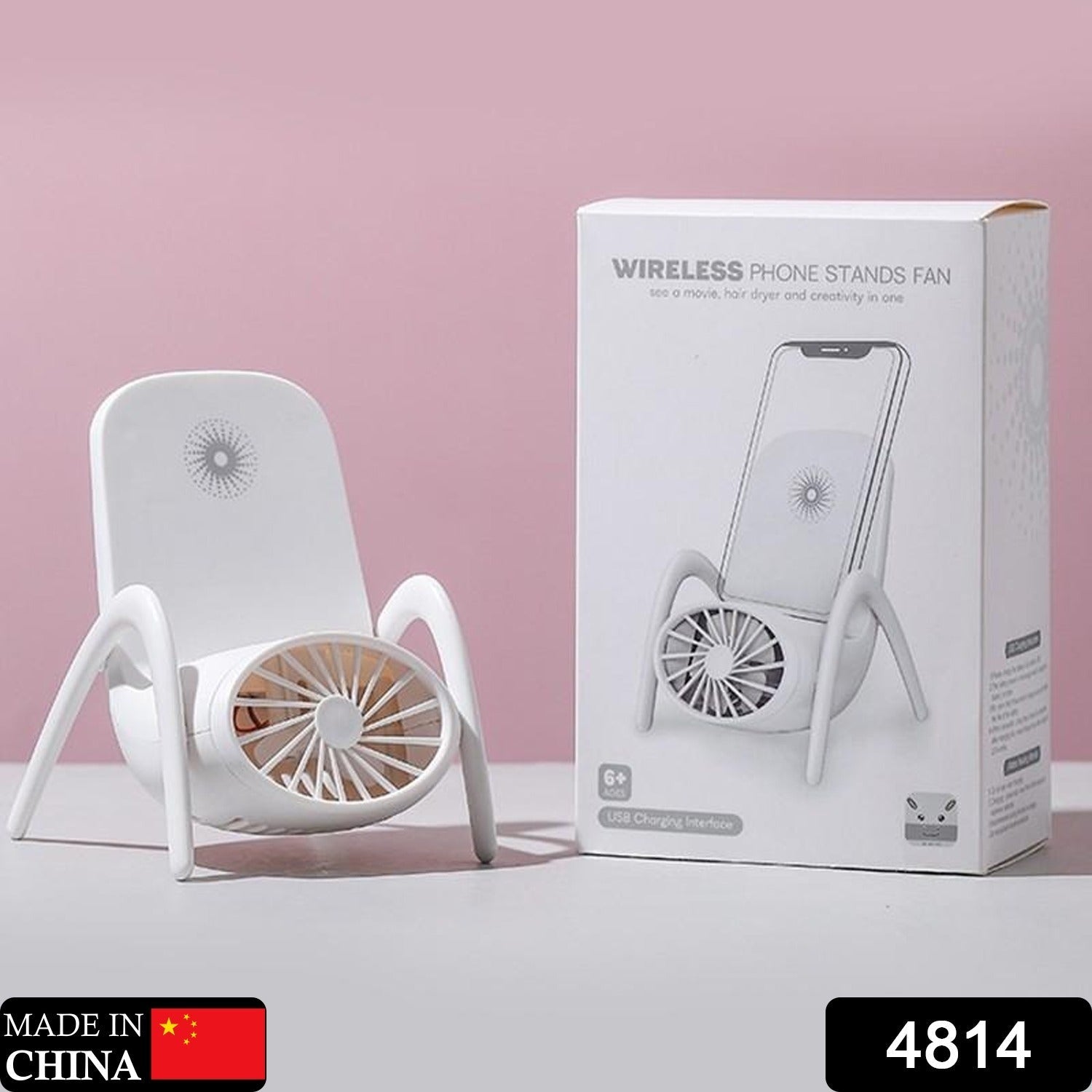 4814 Portable Mobile Phone Holder Fan Personal Fan Multi- Function Fan Handheld Charging Fan DeoDap 4814 Portable Mobile Phone Holder Fan Personal Fan Multi- Function Fan Handheld Charging Fan DeoDap